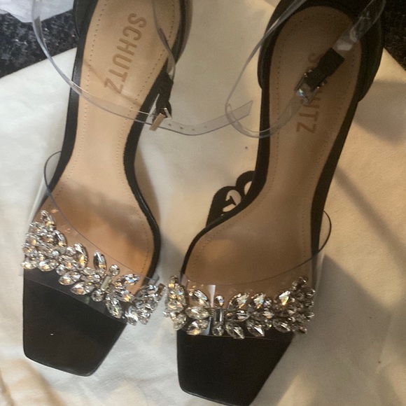 SCHUTZ Crystal-Embellished Sandals - Picture 1 of 4